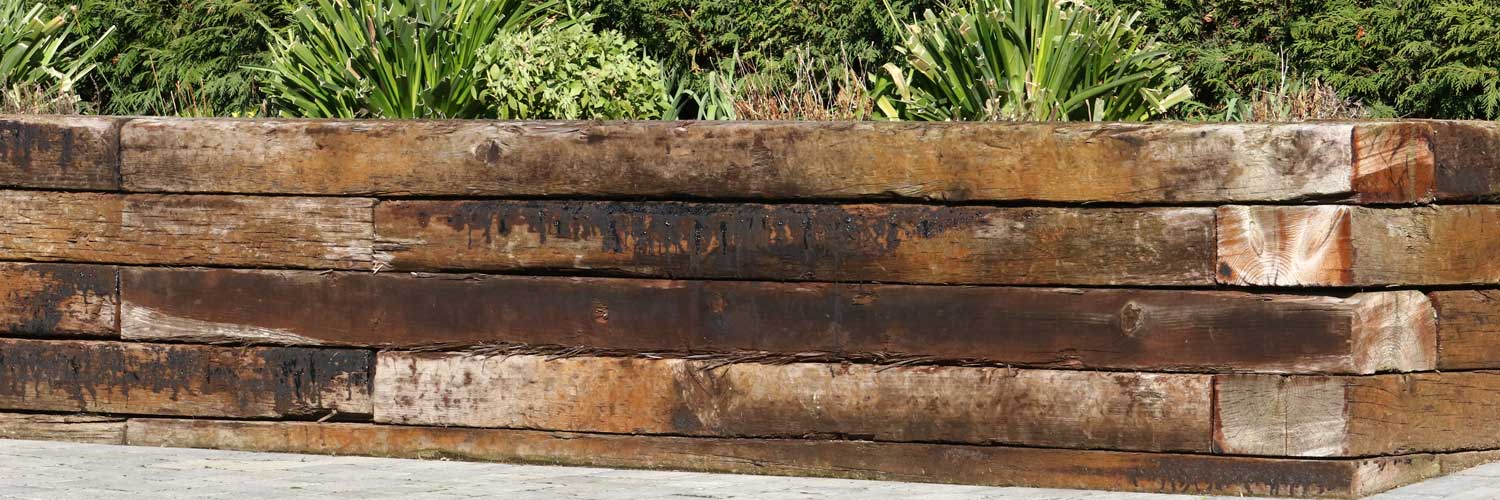 How To Build A Railway Sleeper Retaining Wall Avs Fencing Supplies - How Do I Build A Retaining Wall With Railway Sleepers