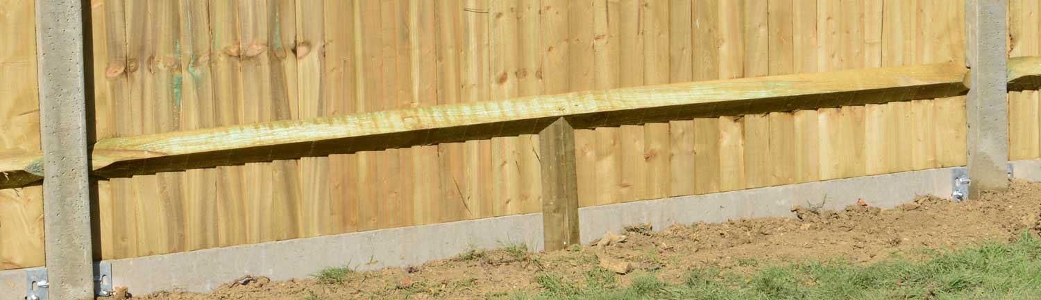 Installing Concrete Fence Posts And, Landscaping Material Under Gravel Board